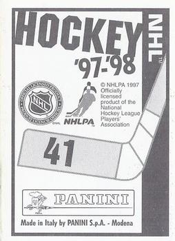 1997-98 Panini Stickers #41 Daniel Alfredsson Back