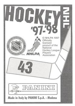 1997-98 Panini Stickers #43 Alexei Yashin Back