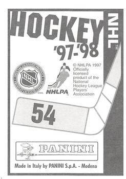 1997-98 Panini Stickers #54 Fredrik Olausson Back
