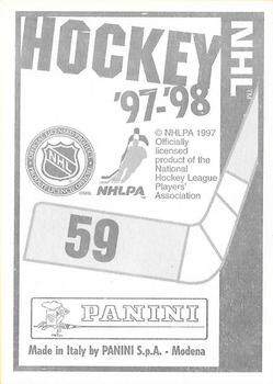 1997-98 Panini Stickers #59 Per Gustafsson Back