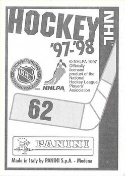 1997-98 Panini Stickers #62 Johan Garpenlov Back