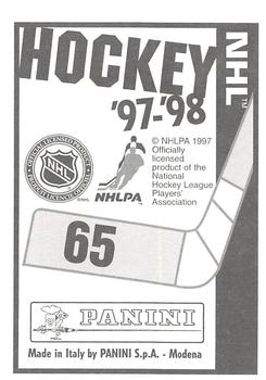 1997-98 Panini Stickers #65 Bobby Holik Back