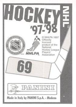 1997-98 Panini Stickers #69 Devils Logo Back
