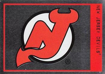 1997-98 Panini Stickers #69 Devils Logo Front