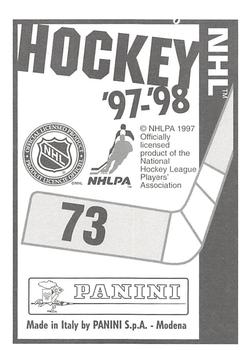 1997-98 Panini Stickers #73 Zigmund Palffy Back