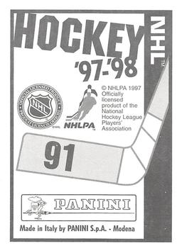 1997-98 Panini Stickers #91 Ron Hextall Back