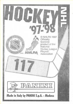 1997-98 Panini Stickers #117 Andrei Nikolishin Back