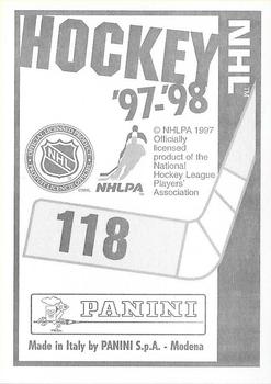 1997-98 Panini Stickers #118 Dominik Hasek Back