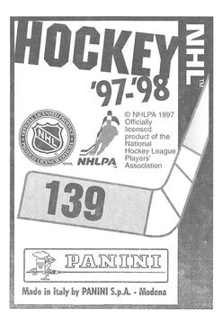 1997-98 Panini Stickers #139 Mike Modano Back