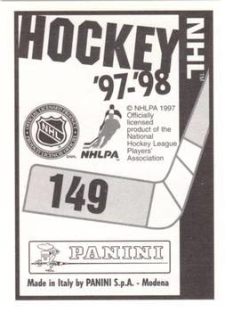 1997-98 Panini Stickers #149 Steve Yzerman Back