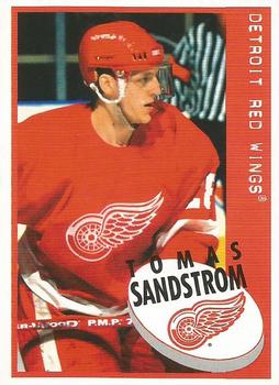1997-98 Panini Stickers #150 Tomas Sandstrom Front