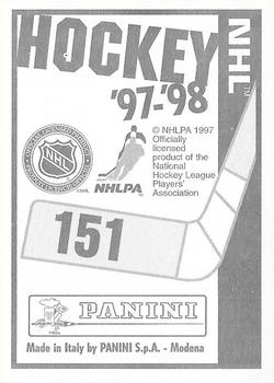 1997-98 Panini Stickers #151 Red Wings Logo Back