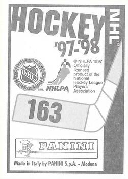 1997-98 Panini Stickers #163 Oleg Tverdovsky Back