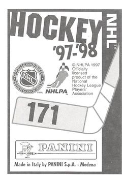 1997-98 Panini Stickers #171 Joe Murphy Back