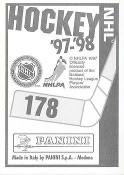 1997-98 Panini Stickers #178 Maple Leafs Logo Back