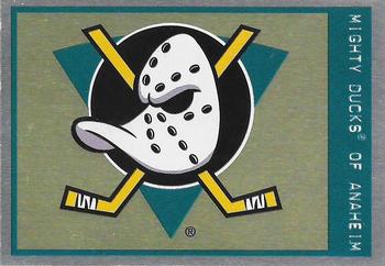 1997-98 Panini Stickers #187 Mighty Ducks Logo Front