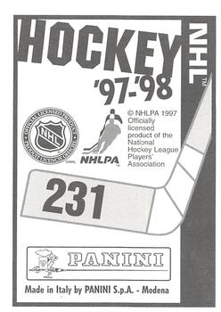 1997-98 Panini Stickers #231 Viktor Kozlov Back