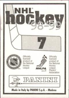 1998-99 Panini Stickers #7 Boston Bruins Logo Back