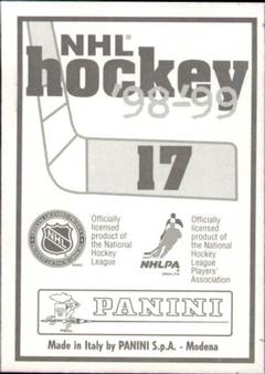 1998-99 Panini Stickers #17 Donald Audette Back