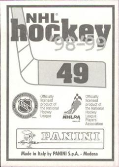 1998-99 Panini Stickers #49 Ron Francis Back