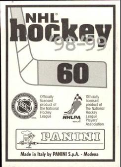 1998-99 Panini Stickers #60 John Vanbiesbrouck Back