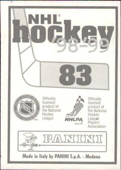1998-99 Panini Stickers #83 Brian Leetch Back