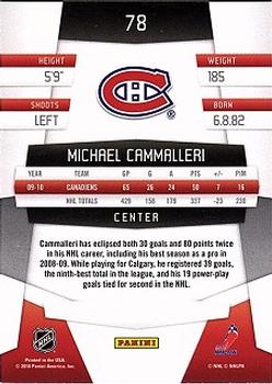 2010-11 Panini Certified #78 Mike Cammalleri Back