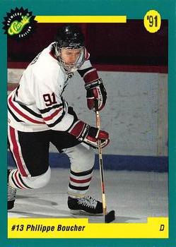 1991 Classic Draft Picks French #11 Philippe Boucher Front