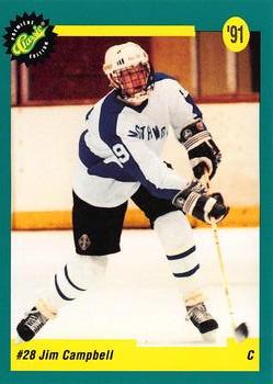 1991 Classic Draft Picks French #25 Jim Campbell Front