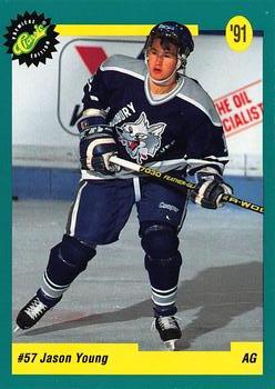 1991 Classic Draft Picks French #45 Jason Young Front