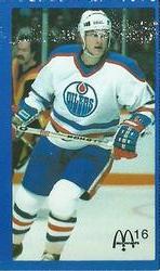 1983-84 McDonald's Edmonton Oilers Stickers #NNO Pat Hughes Front