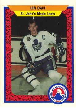 1991-92 ProCards AHL/IHL/CoHL #352 Leonard Esau Front