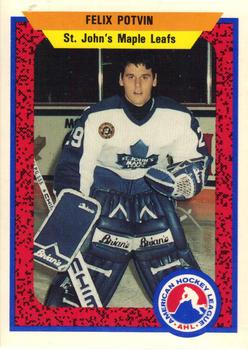 Felix Potvin autographed Hockey Card (St. Johns Maple Leafs, FT