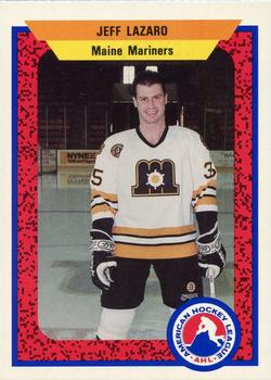 1991-92 ProCards AHL/IHL/CoHL #65 Jeff Lazaro Front