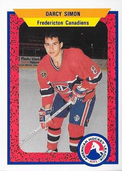1991-92 ProCards AHL/IHL/CoHL #71 Darcy Simon Front