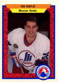 1991-92 ProCards AHL/IHL/CoHL #179 Tod Hartje Front