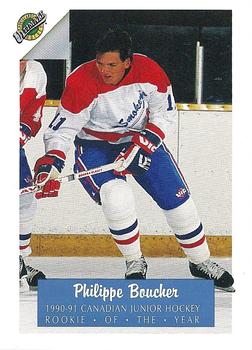 1991 Ultimate Draft - French #75 Philippe Boucher / Jeff Nelson / Scott Niedermayer Front
