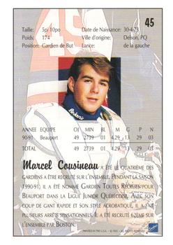 1991 Ultimate Draft - French #45 Marcel Cousineau Back
