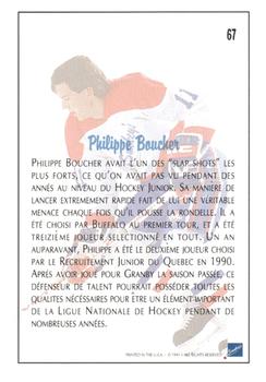 1991 Ultimate Draft - French #67 Philippe Boucher Back