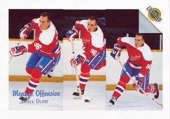 1991 Ultimate Draft - French #88 Menace Offensive (Yanick Dupre / Mikael Nylander) Front