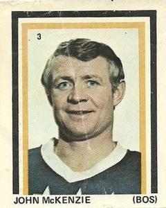 1971-72 Eddie Sargent NHL Players Stickers #3 John McKenzie Front