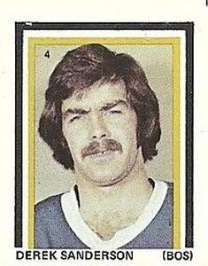 1971-72 Eddie Sargent NHL Players Stickers #4 Derek Sanderson Front