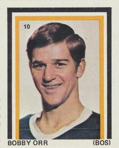 1971-72 Eddie Sargent NHL Players Stickers #10 Bobby Orr Front