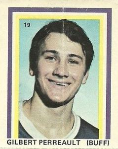 1971-72 Eddie Sargent NHL Players Stickers #19 Gilbert Perreault Front