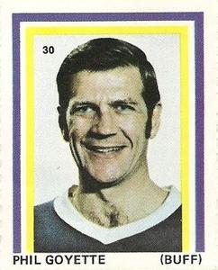 1971-72 Eddie Sargent NHL Players Stickers #30 Phil Goyette Front