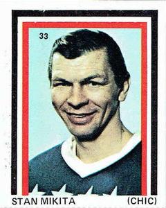 1971-72 Eddie Sargent NHL Players Stickers #33 Stan Mikita Front