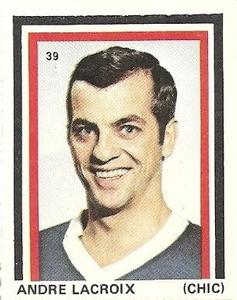 1971-72 Eddie Sargent NHL Players Stickers #39 Andre Lacroix Front