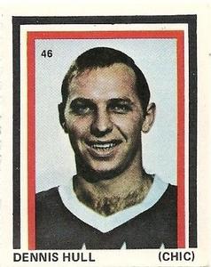 1971-72 Eddie Sargent NHL Players Stickers #46 Dennis Hull Front