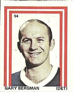 1971-72 Eddie Sargent NHL Players Stickers #54 Gary Bergman Front