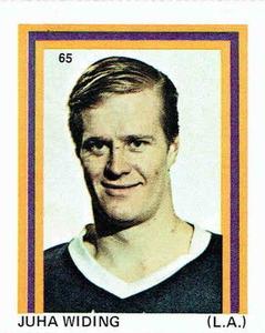 1971-72 Eddie Sargent NHL Players Stickers #65 Juha Widing Front